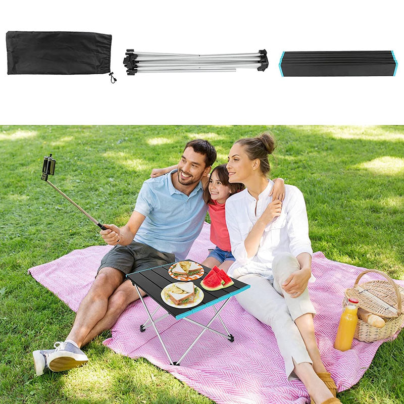 Sammenklappelig Campingbord i Aluminium – Let og Robust