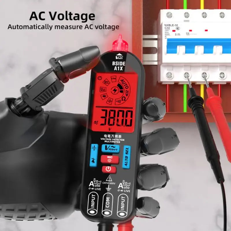 Exakt Digital Multimeter med Uppladdningsbart Batteri