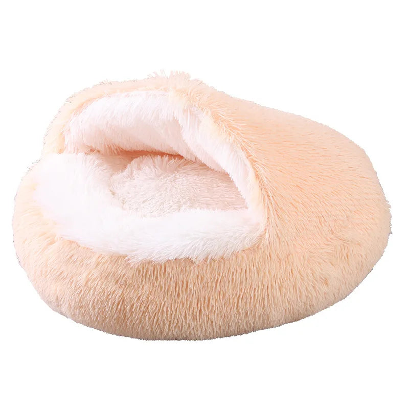 Snuggle Nest Plush Dækket Kæledyr Seng