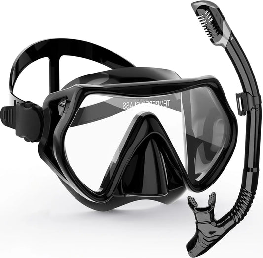 Professionelt snorkelset med panoramisk visning til voksne