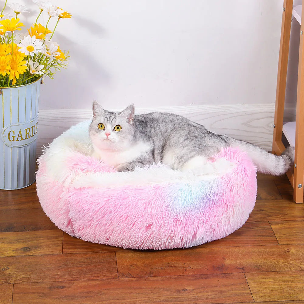 Snuggle Nest Plush Dækket Kæledyr Seng