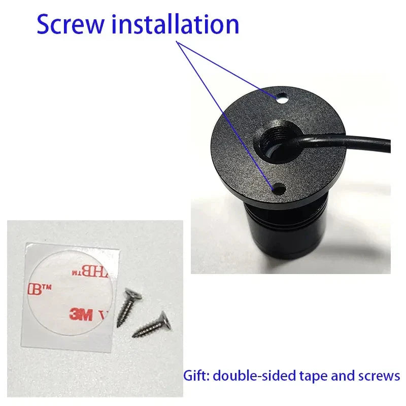 Mini LED Spotlight | 1W/3W | USB Ljuskälla för Vitrinskåp och Dekorationer | Varm och Kall Vit | Aluminiumhölje