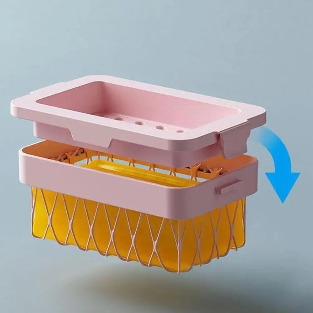 Elastisk Mesh Sæbeholder med Skridsikker Bund