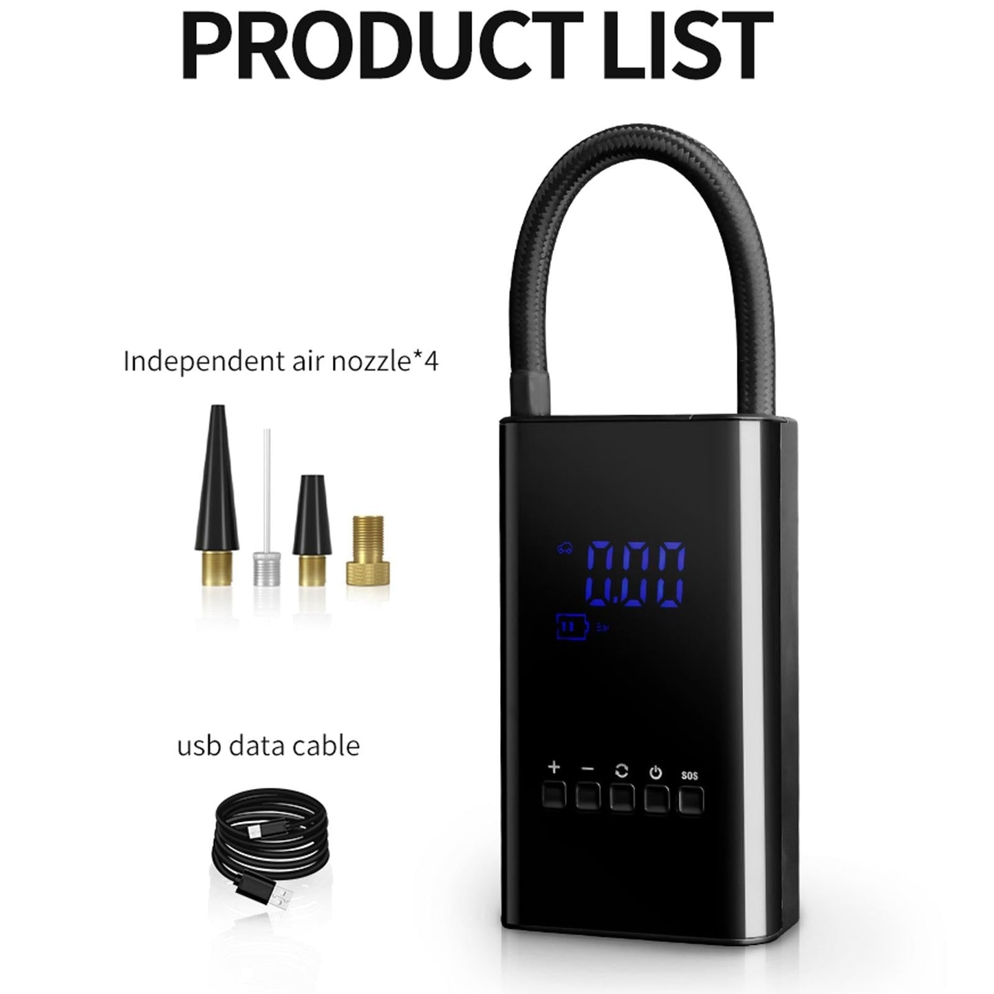 Mini LED Display Vej Buddy Luftkompressor