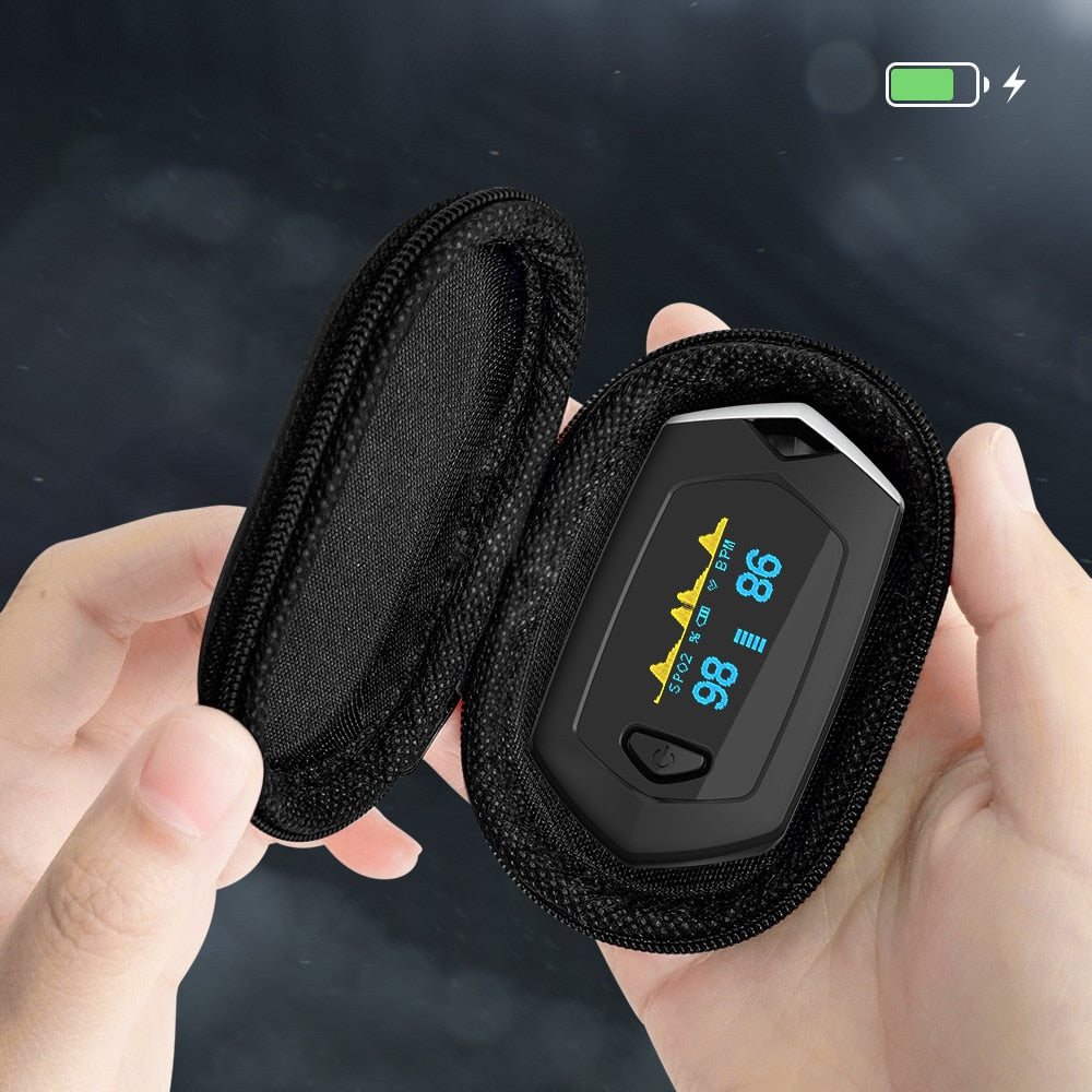 Pulsoximeter med Genopladelig Batteri og Præcise Målinger