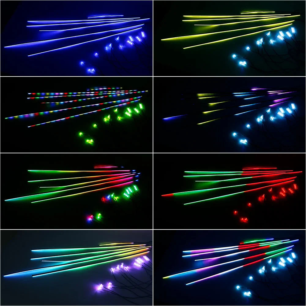 Bluetooth RGB Symphony Bil Atmosfære Lys Sæt