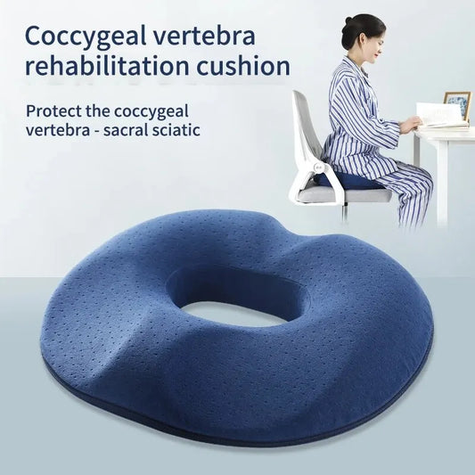 Ergonomisk och bekväm sittdyna i memoryskum för svanskota och ryggrad