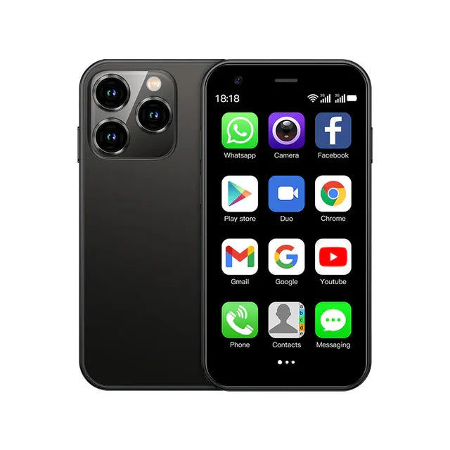 Mini-smartphone för barn med fokus på säkert lärande och lek.