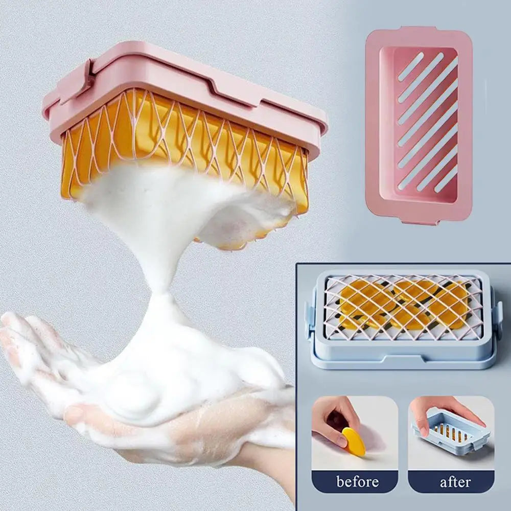 Elastisk Mesh Sæbeholder med Skridsikker Bund