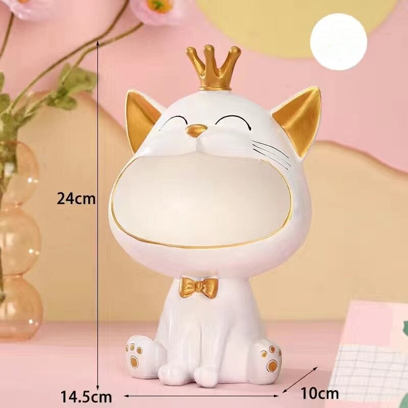 Förvaringslåda med Fortune Kitty-staty för hemmet