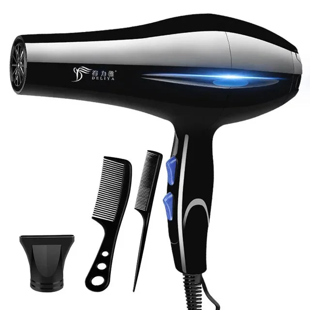 Professionell Hårtork 2200W – Snabb Torkning med Kall och Varm Luft