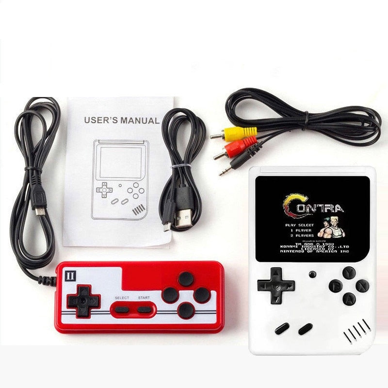 Handhållen retro spelkonsol med 400 inbyggda spel