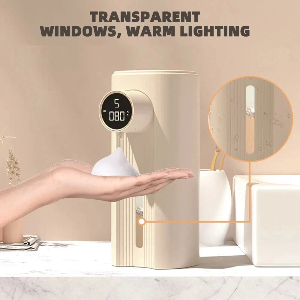 LED-display bevægelsessensor automatisk sæbe skum dispenser
