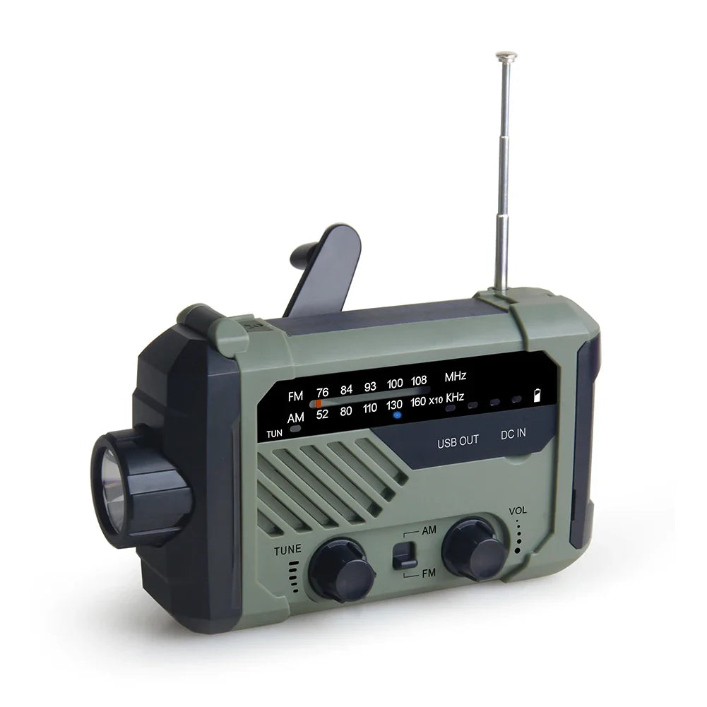 Soldriven Nödradio med Vev - Alltid redo i naturen