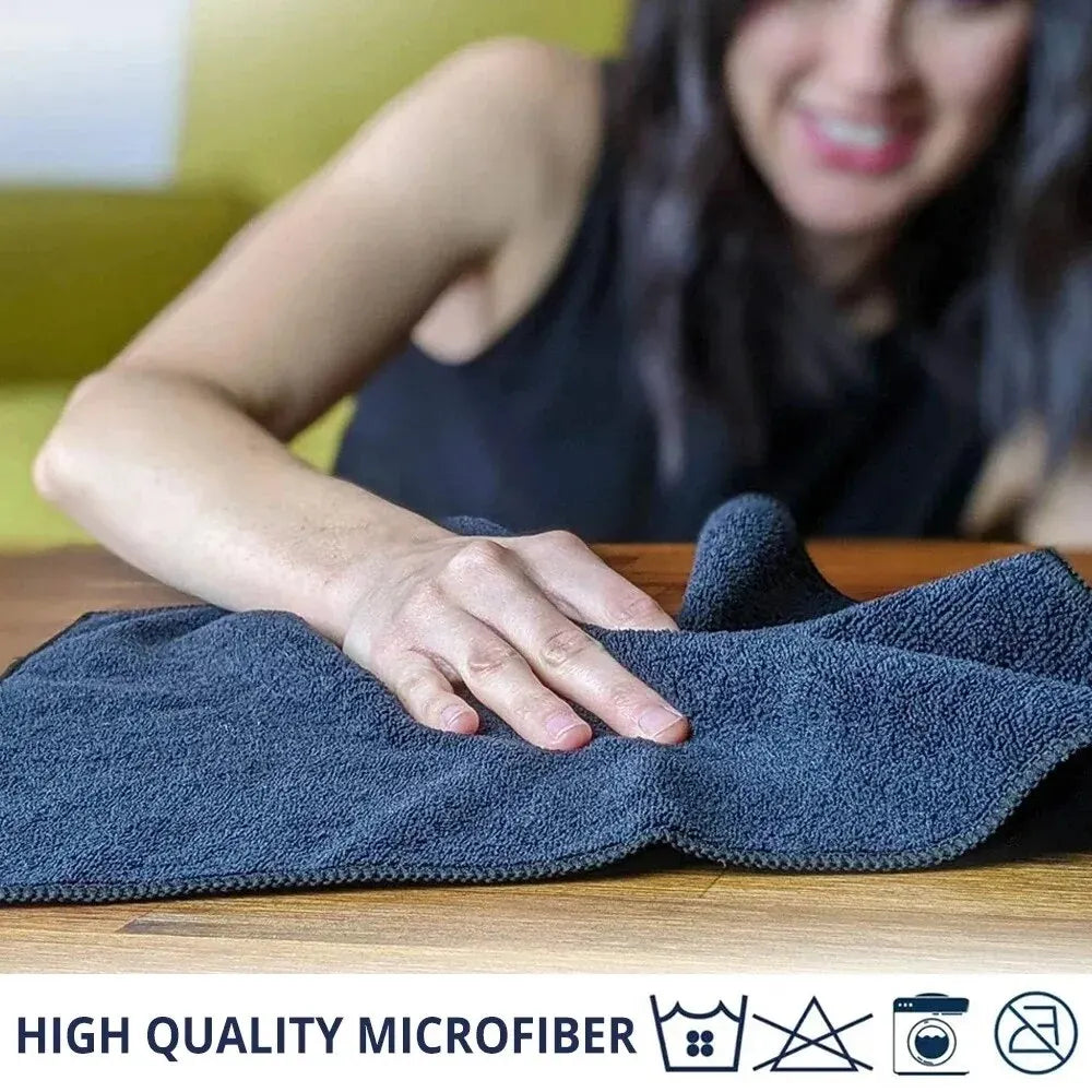 Set med mikrofiberdukar för biltvätt (10 stycken) - CleanMaster