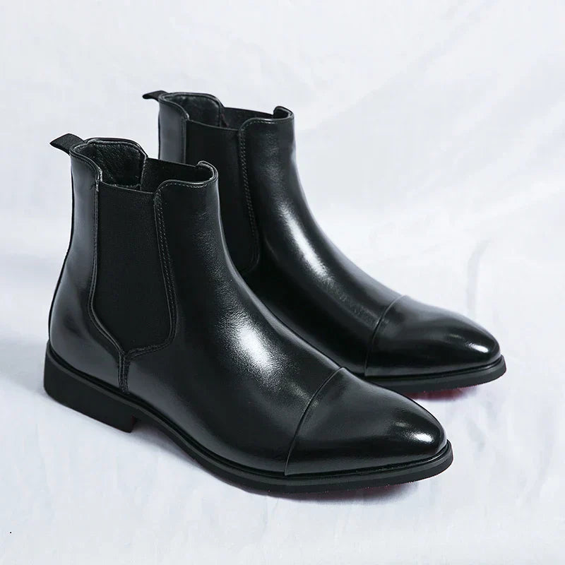 Herrens Chelsea Stiefel aus feinem Leder