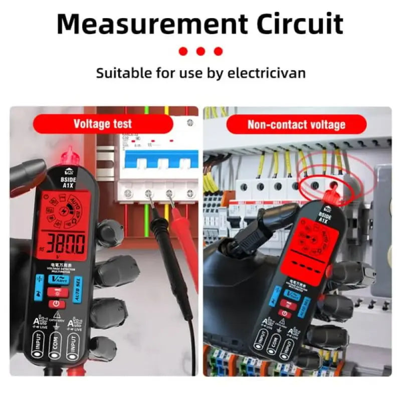 Exakt Digital Multimeter med Uppladdningsbart Batteri