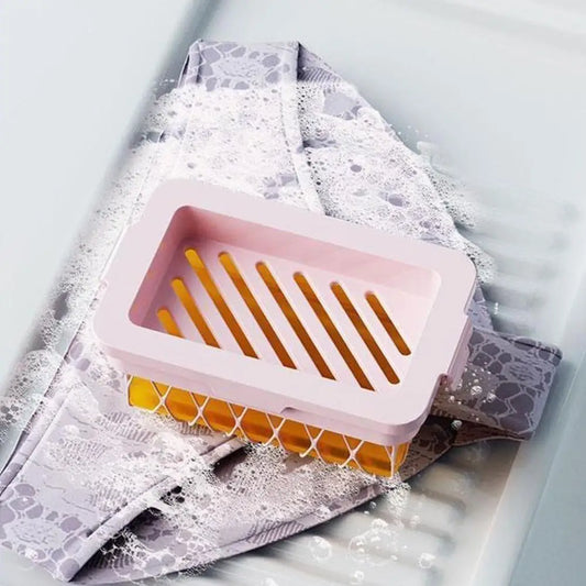 Elastisk Mesh Tvålhållare med Halkfri Botten