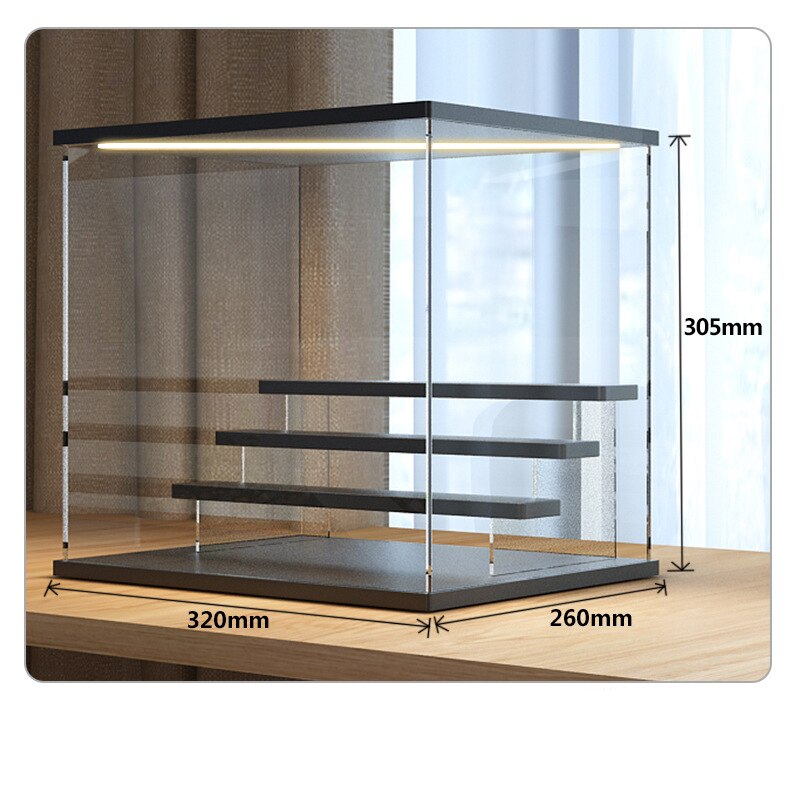 Akryl displaybox med belysning – Enkel design