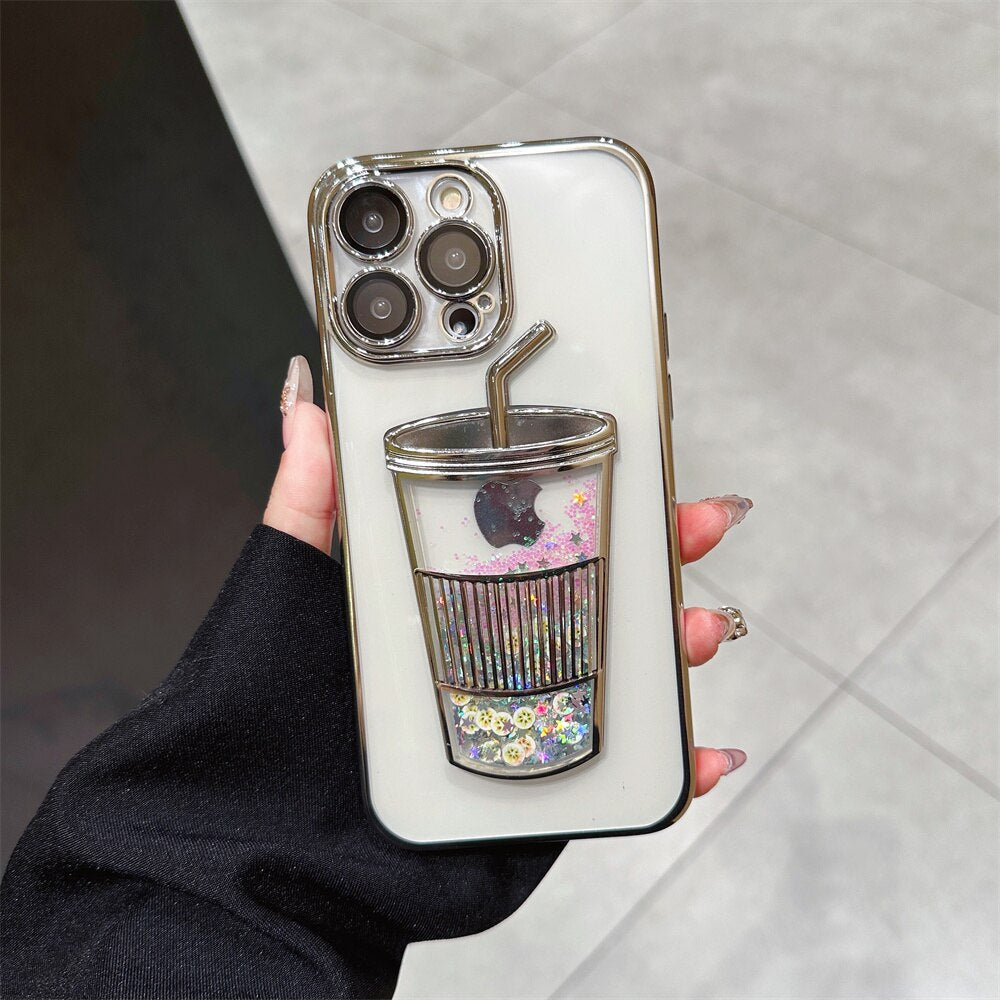 Glitter Stjärna Telefonfodral till iPhone