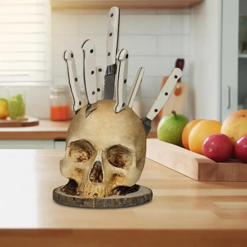 Gothic Skull Knivholder og Organizer