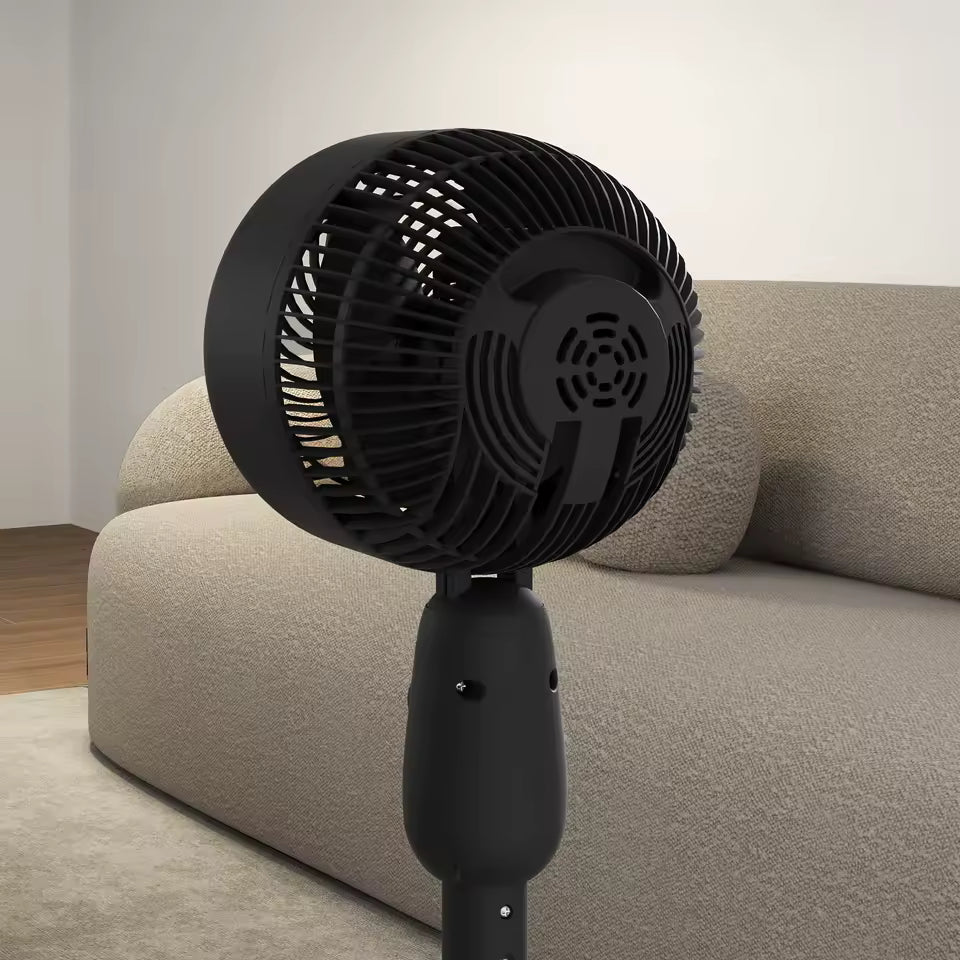 Effektiv Standventilator med Justerbar Hastighed og Sikkerhedsgitter