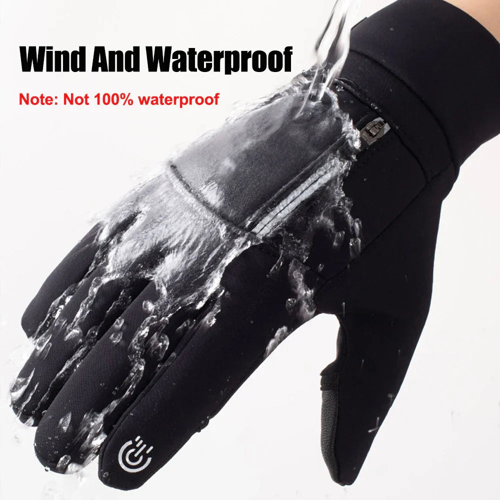 Vinterhandskar med vikbara fingertoppar – Vattenavvisande och vindtäta – M–XL