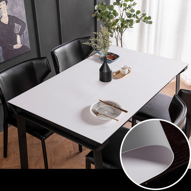 Nordisk Minimalistisk Vattentät Bordsmatta i Läder
