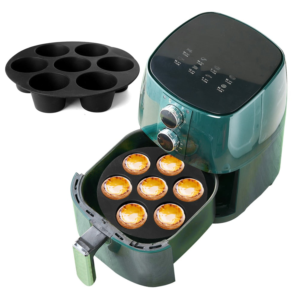 Nonstick genanvendelig air fryer kurv