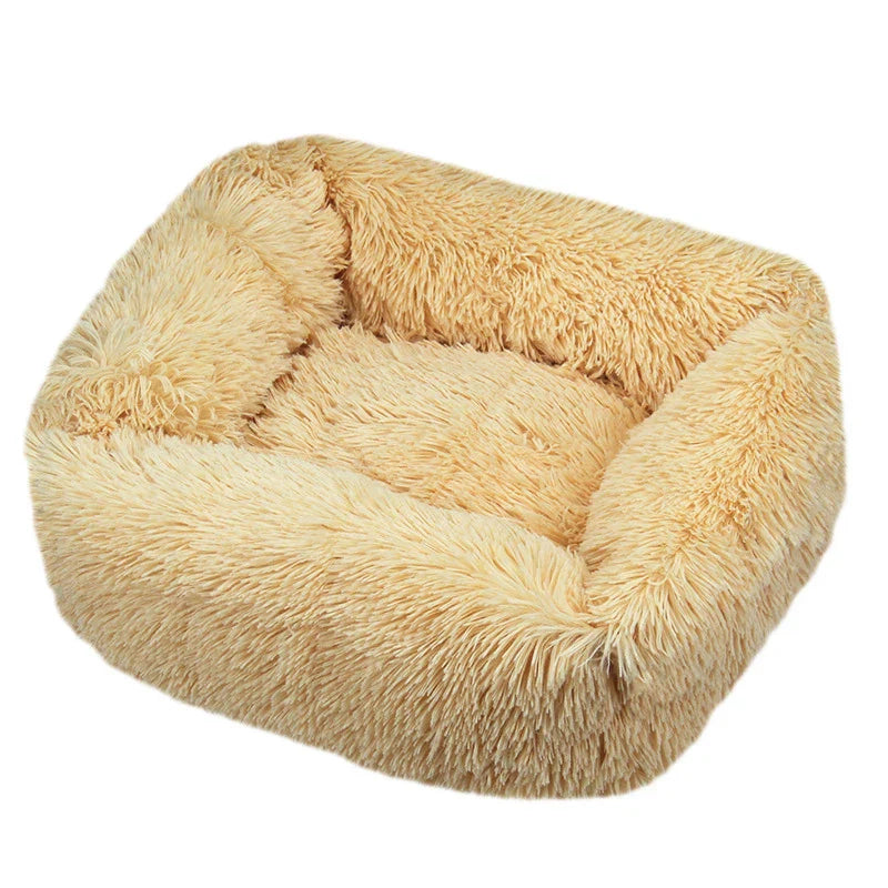 Læg til rette: Lang pels seng til hunde og katte - Vaskbar hundesofa