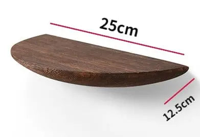 Elegant vägghylla i massiv ek för stilfull förvaring