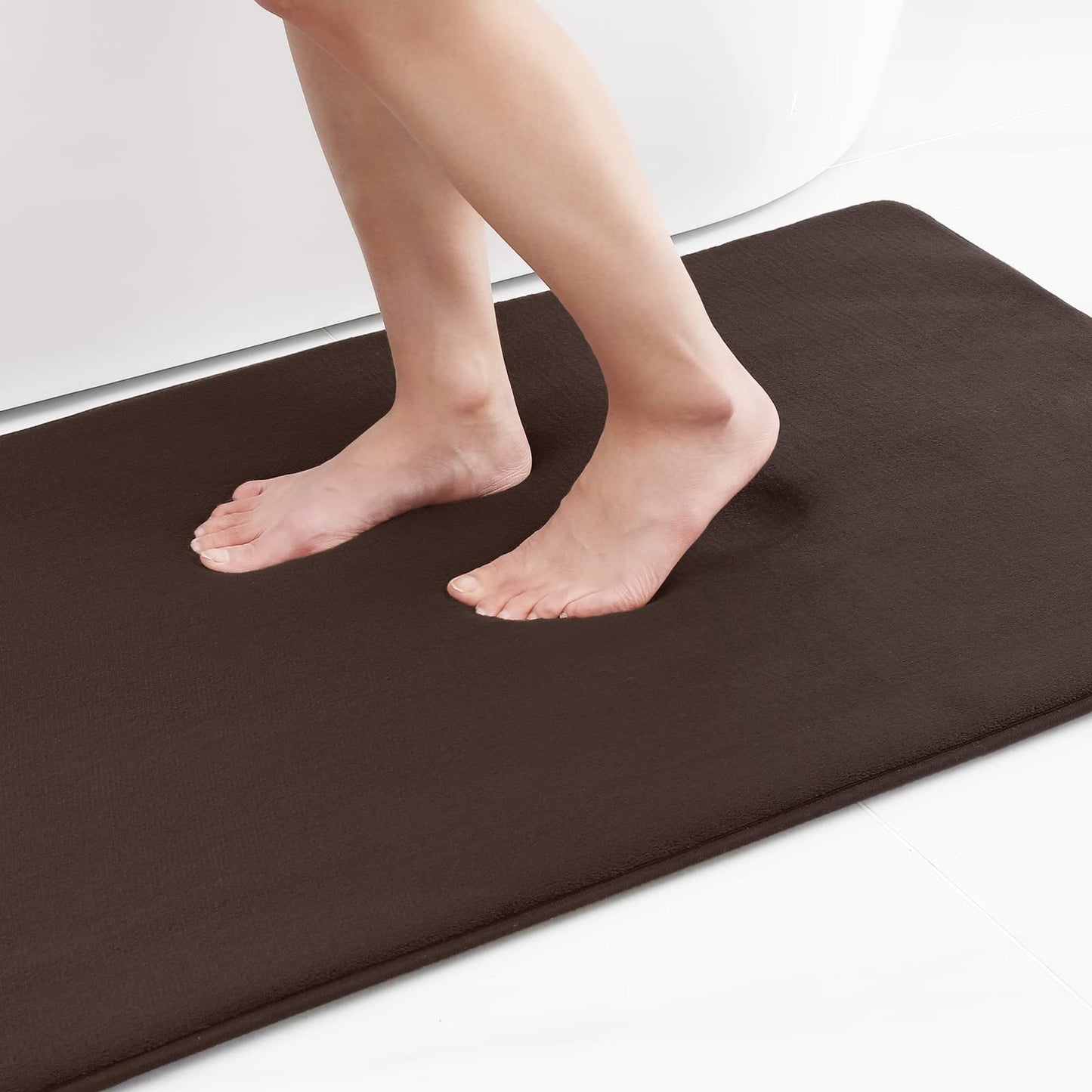 Hurtig absorberende skridsikker memory foam badevæmatte