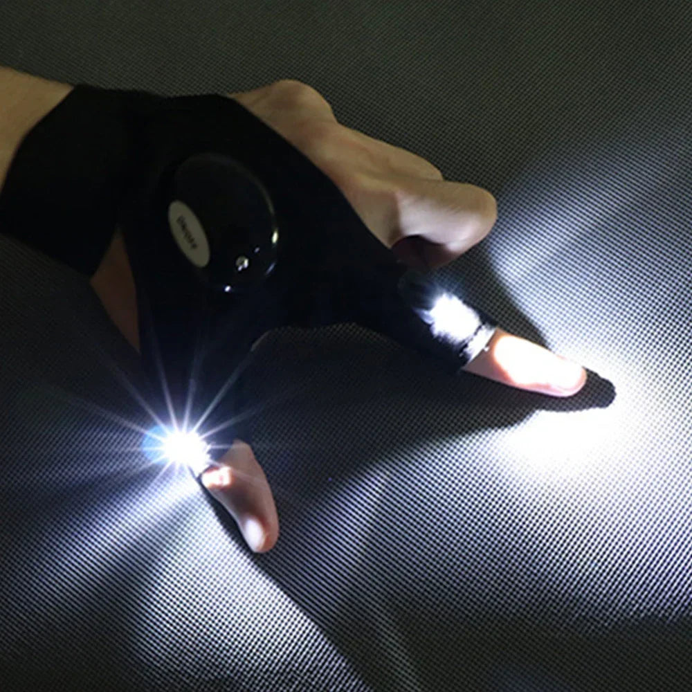 LED Ficklampor med Handskar