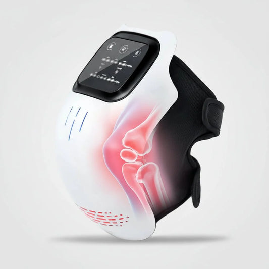 Flexibel Ledmassageapparat med Vibration, Värme och Ljusterapi