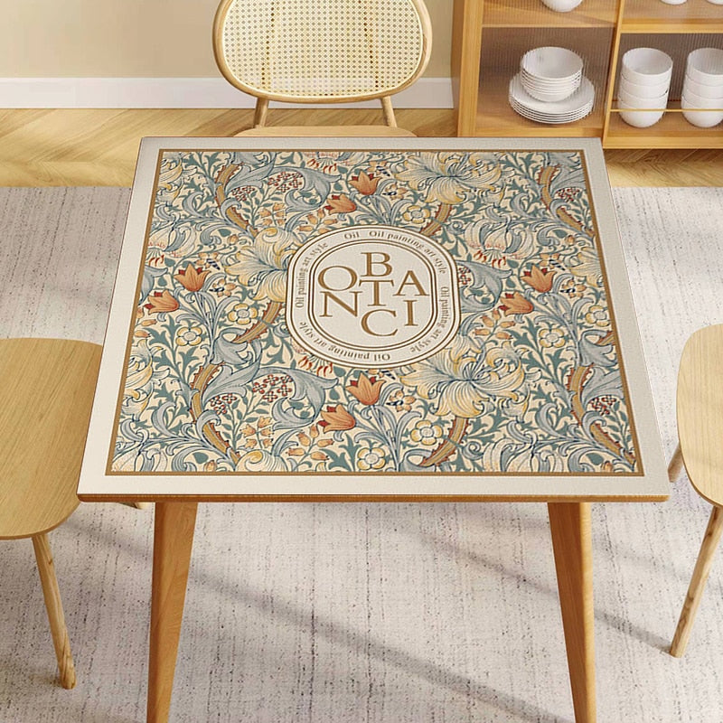 Retro Floral Vaskemaskine Cover Drainer Mat