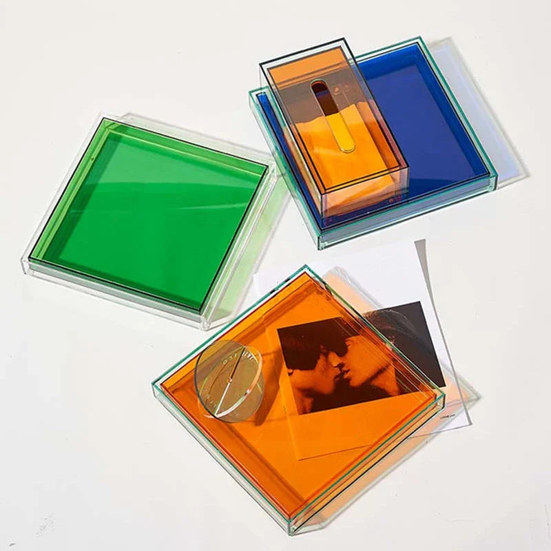 Acryl Servering Bakke i Farver - Pop Design