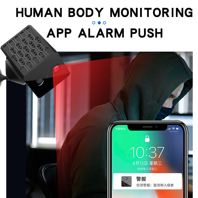 Trådløs Lang Standby Fjernbetjening Motion Master Mini Kamera