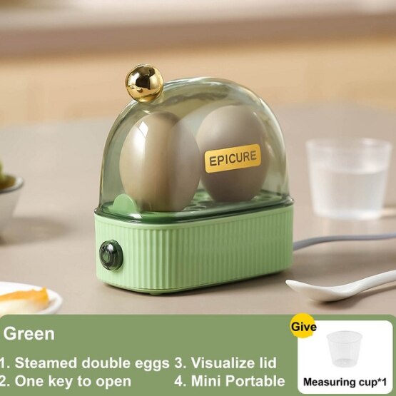 Mini elektrisk æg-dampmaskine