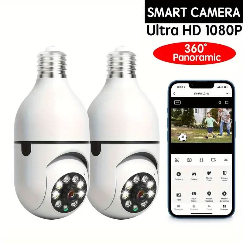 360° Overvågningskamera med nattsyn og intelligent sikkerhedssystem