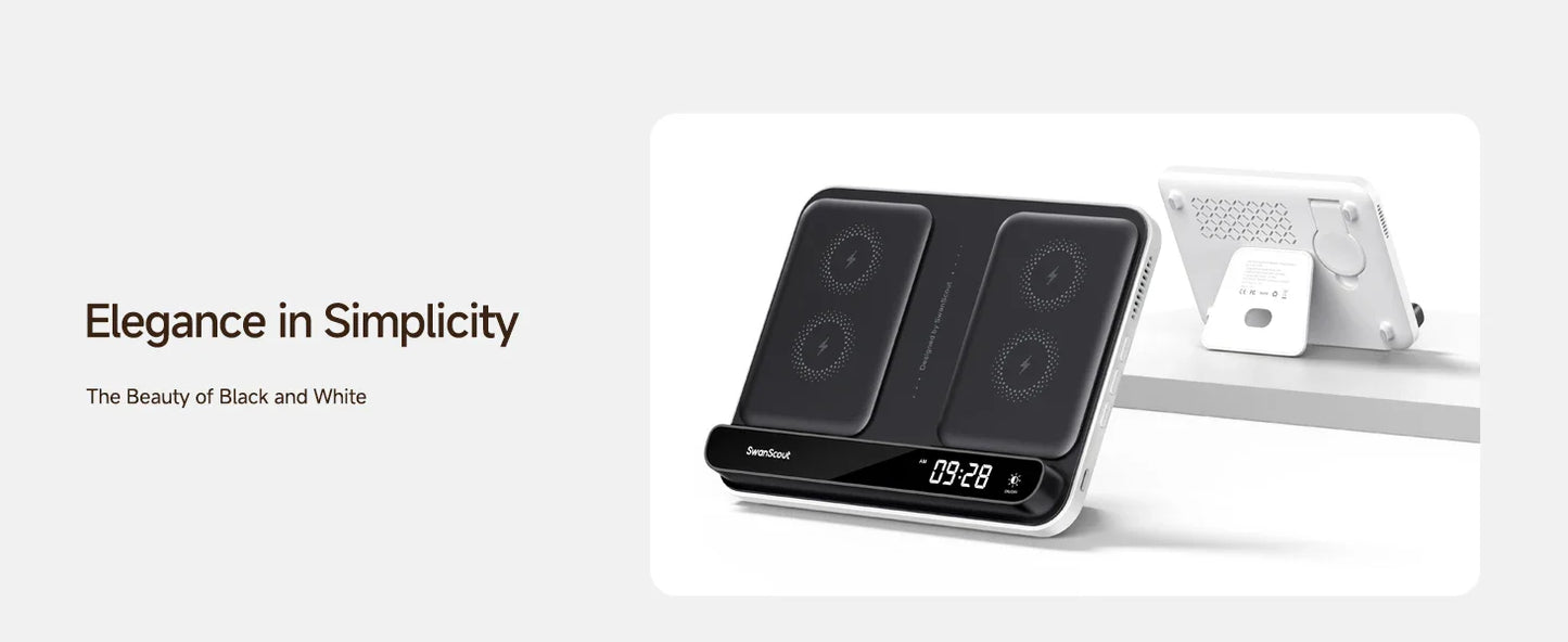 Trådløs Oplader til Samsung – Hurtig Opladning & Minimalistisk Design