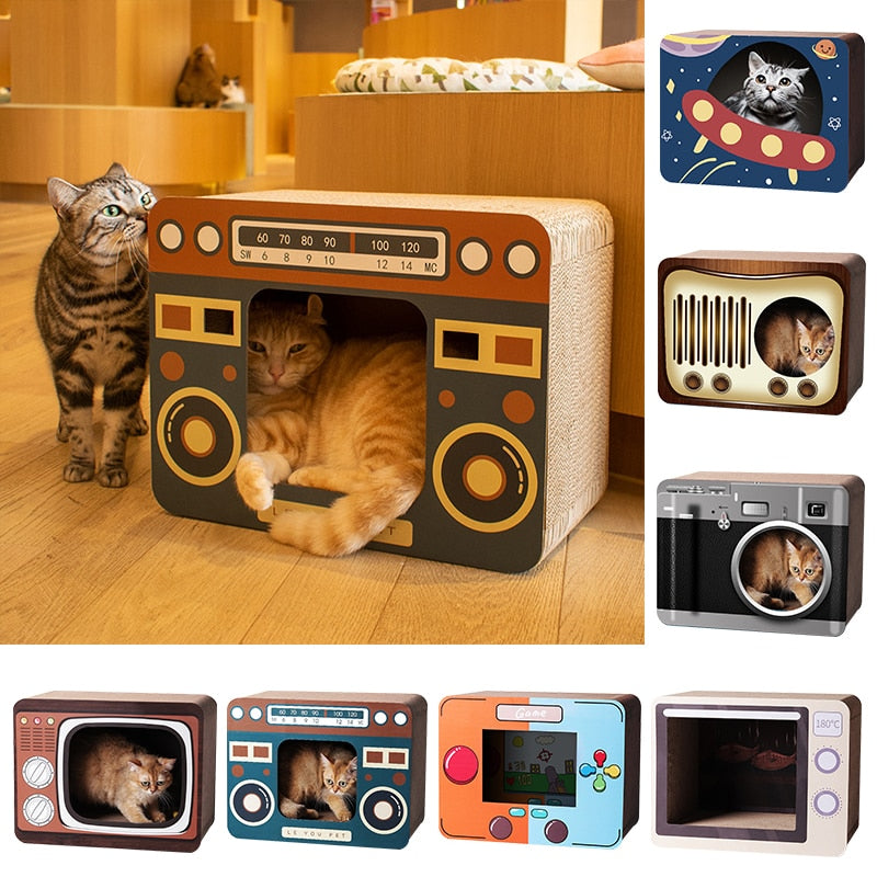 DIY Vintage Kat Kradsebræt Seng