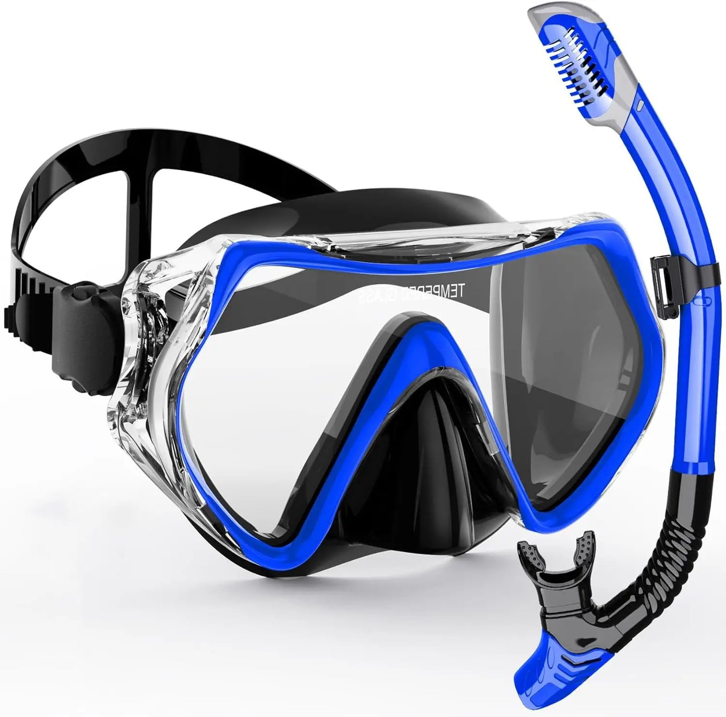 Professionelt snorkelset med panoramisk visning til voksne