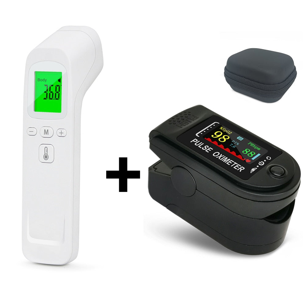 Sundhedskit: Puls-Oximeter & Infrarødt Termometer