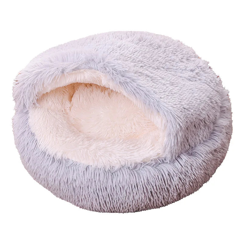 Snuggle Nest Plush Dækket Kæledyr Seng