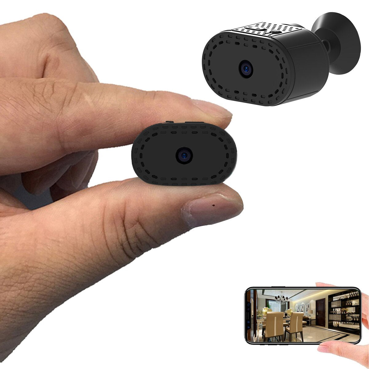 Magnetisk Dag Natt Mini Trådlös Cam IP-Inspelare