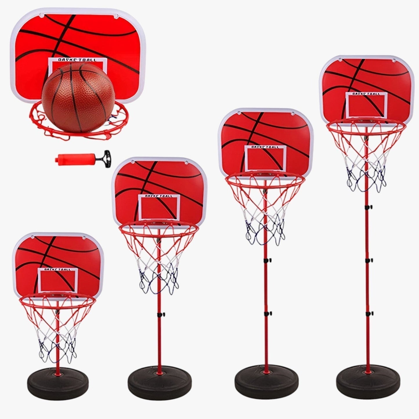 Justerbar Basketballkurv til Børn – Leg Indendørs og Udendørs