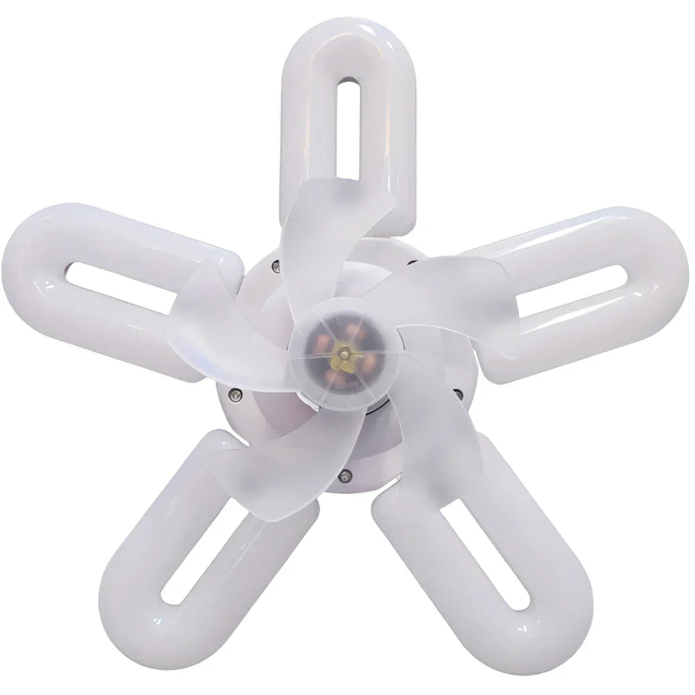 Stille Justerbar Fjernbetjening Loft Foldebar Ventilator Lampe