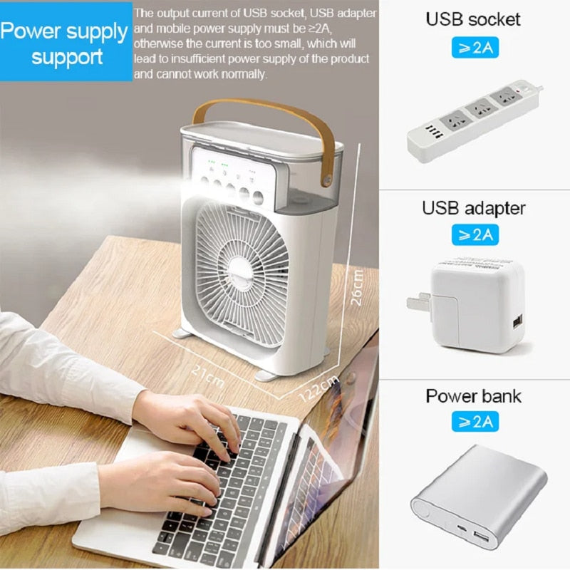 Bærbar Mini Air Cooling Fan