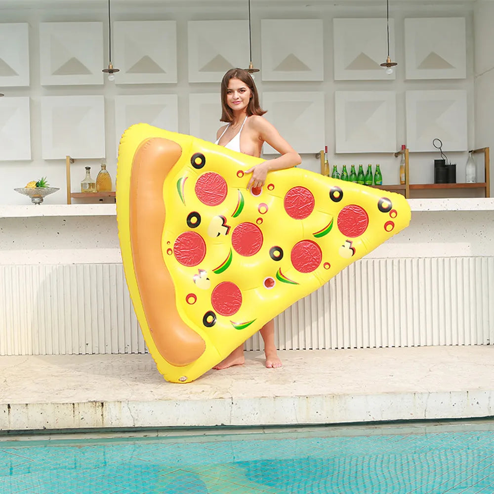 Stor pizzformad poolmadrass – Slappna av och njut med stil