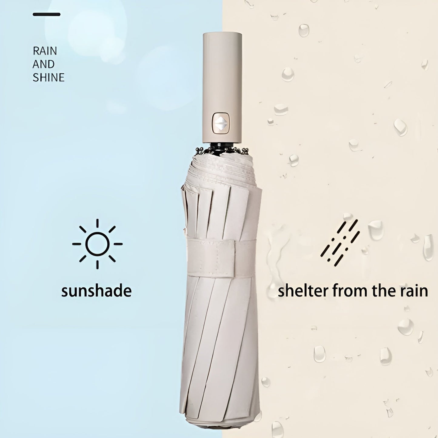 Hållbart paraply med UV-skydd – Stormsköld